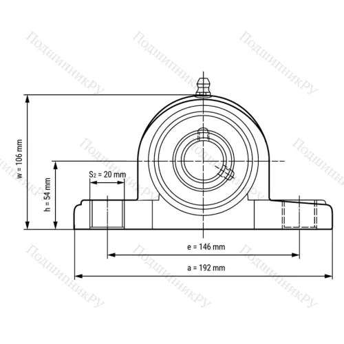 Подшипниковый узел SSUCPPL 209 - Вал: 45 мм