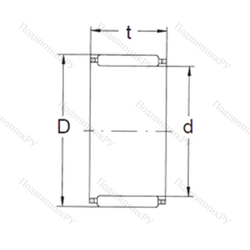 Подшипник игольчатый радиальный K 30X 36X 14