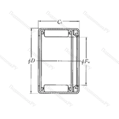 Подшипник игольчатый радиальный HMK 1012L