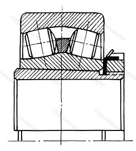 Модификация подшипника 353516НВ размер 80x160x40/65