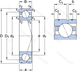 Подшипник 7032 CD/HCP 4AL в Астрахани