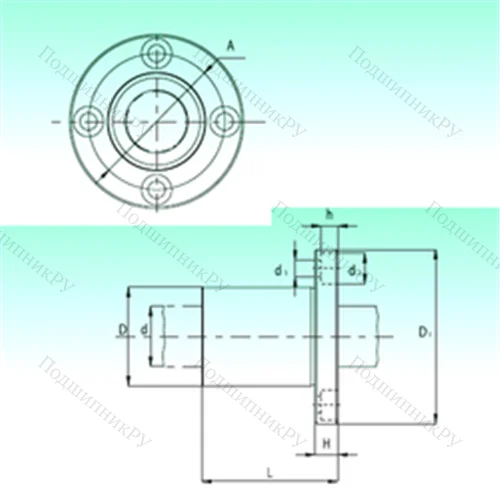 Подшипник шариковый линейный KBF 08