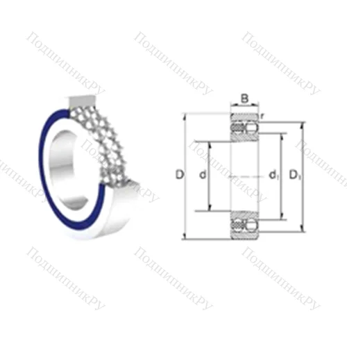 Подшипник шариковый радиальный самоцентрирующийся S 2210-2RS