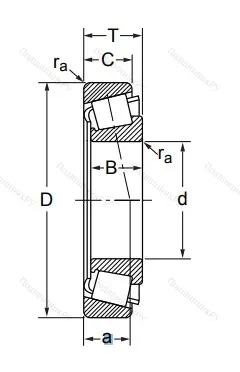 Конический роликовый подшипник 7518 (32218) в Астрахани