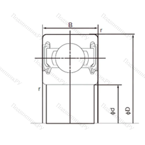 Подшипник шариковый радиальный