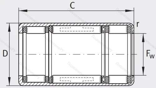 Подшипник обгонной муфты обгонная муфта HFL 2026-L 564 в Астрахани