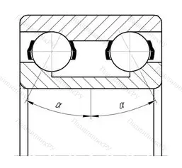 Подшипник  3207 (3056207) размер 35x72x27 от производителя  SKF