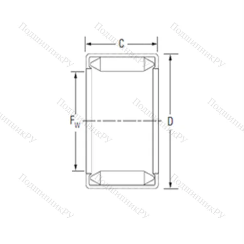 Подшипник игольчатый радиальный B 218