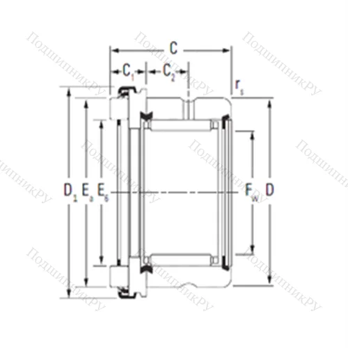 Подшипник комбинированный RAX 535
