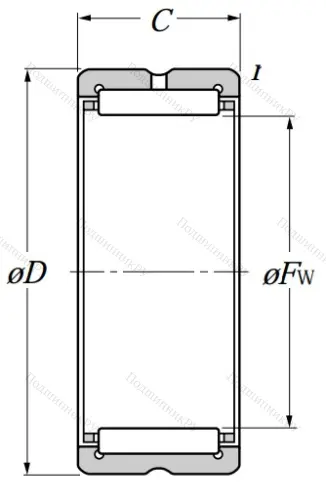 Игольчатый подшипник NK 30/20 R