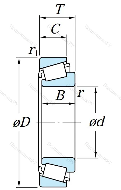 Конический роликовый подшипник HI-CAP 30205 JR EOF782QICW
