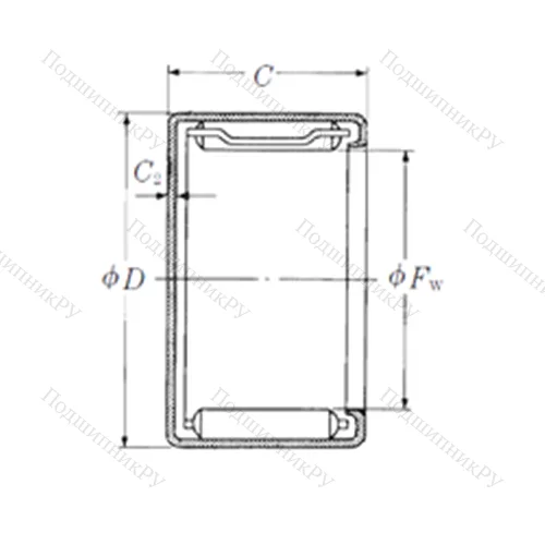 Подшипник игольчатый радиальный MFJL-1820L