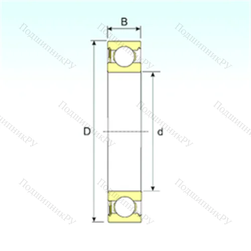 Подшипник шариковый радиальный 635-RS