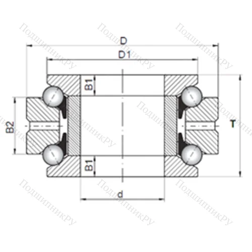 Подшипник шариковый упорно-радиальный 234426