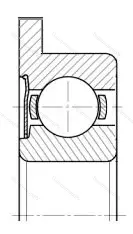 Подшипник  3860098 размер 8x19x9