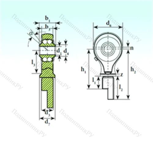 Подшипник шариковый радиальный самоцентрирующийся TSM 17-00 BB-E