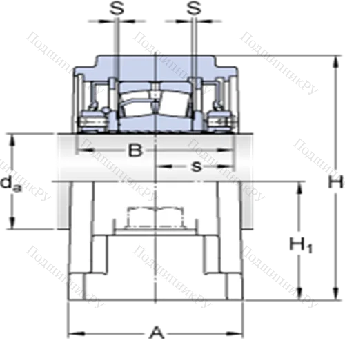 Стационарные роликоподшипниковые узлы ( ConCentra, для дюймовых валов) SYE 3 N