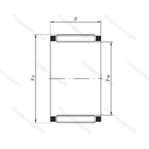 Подшипник игольчатый радиальный K 30x35x27