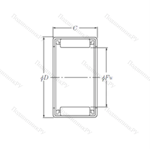Подшипник игольчатый радиальный HMK 1510