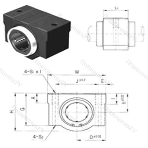 Подшипник шариковый линейный SCE 40VUU