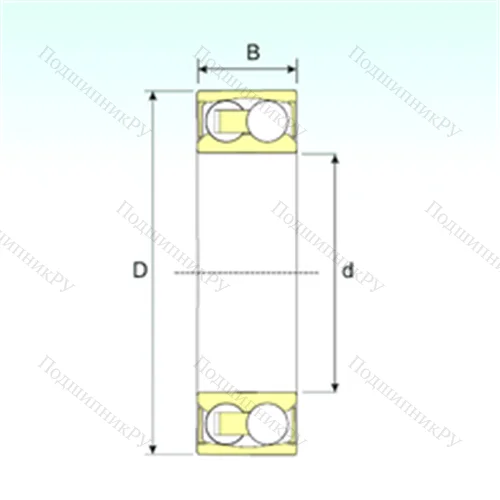 Подшипник шариковый радиальный самоцентрирующийся 2212-2RSTN 9