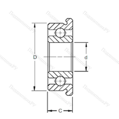 Подшипник шариковый радиальный F 695