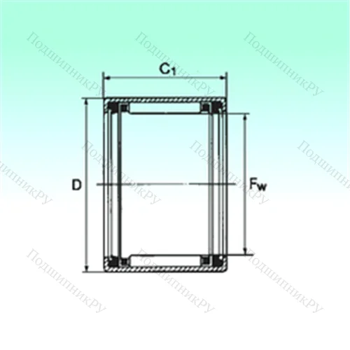 Подшипник игольчатый радиальный HK 0812 2RS