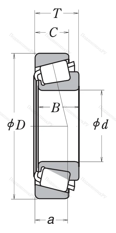 Конический роликовый подшипник HR 31309 J