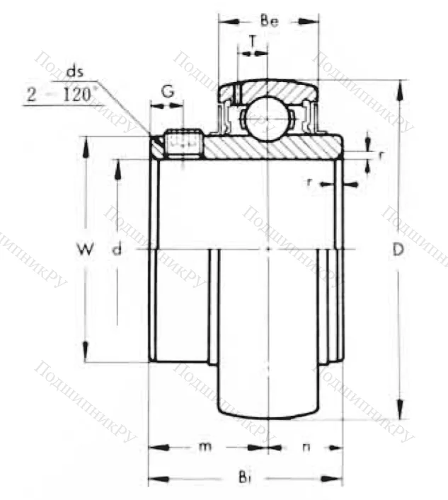 Подшипник MUC 207 FD ()