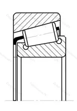 Модификация подшипника 7317 размер 85x180x44,5 ГПЗ-34