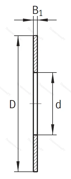Игольчатый подшипник упорное кольцо AS 6085