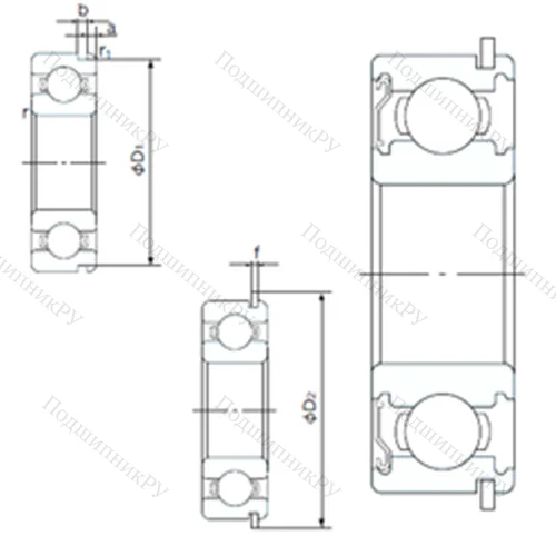 Подшипник шариковый радиальный