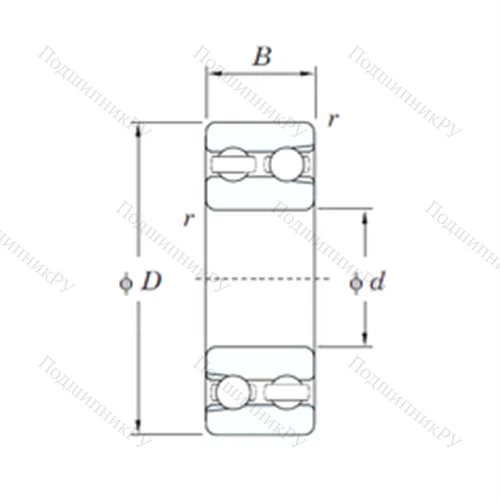 Подшипник шариковый радиальный 4310