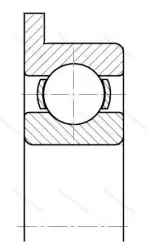 Подшипник  1840092 размер 2x6x2,3