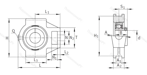 Подшипниковый узел PTUEY 25-XL в Астрахани