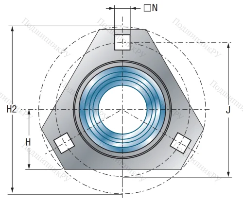 Подшипниковый корпус PFT 204 в Астрахани