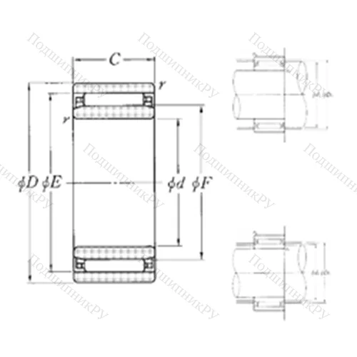 Подшипник игольчатый радиальный NAO-30?45?13
