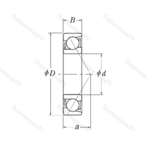Подшипник шариковый радиально-упорный MJT 5.1/2