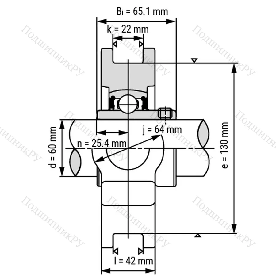 Подшипниковый узел UCT 218 - Вал: 90 мм