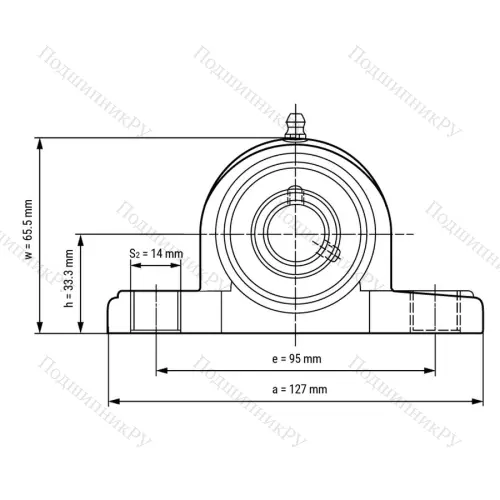 Подшипниковый узел SSUCPPL 204 - Вал: 20 мм