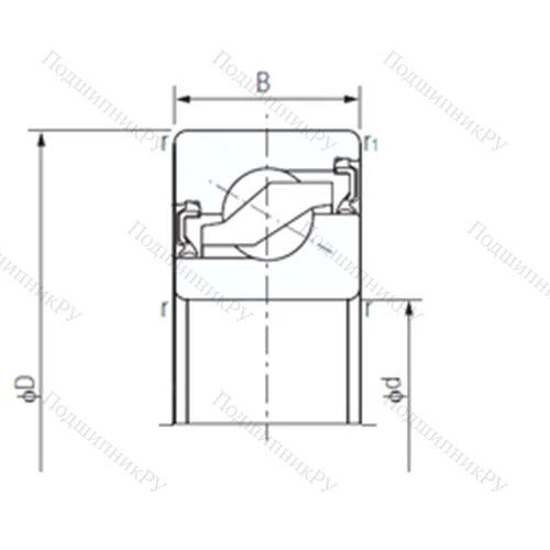 Подшипник шариковый упорно-радиальный