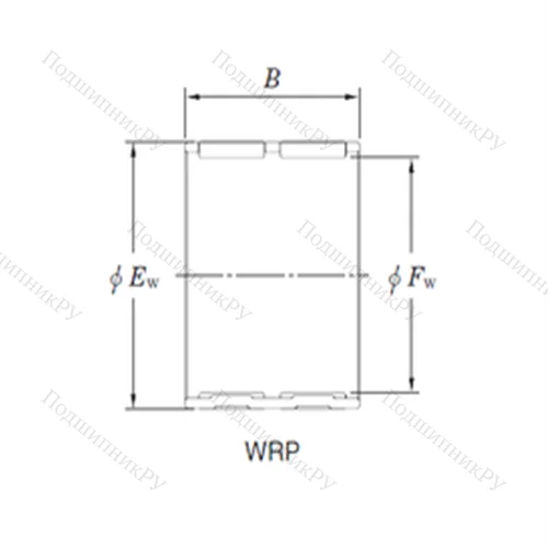 Подшипник игольчатый радиальный WRP 394644A