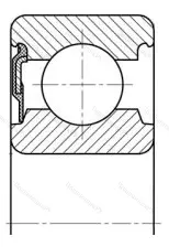 Подшипник 6216 RS размер 80x140x26 от производителя  SKF