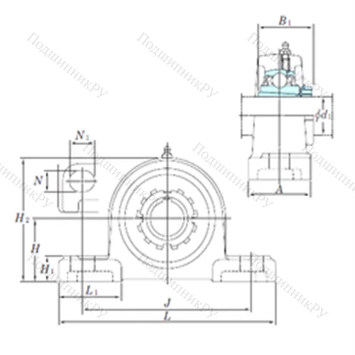 Подшипниковый узел шариковый радиальный UKP 313SC