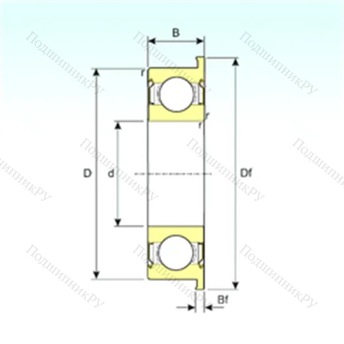 Подшипник шариковый радиальный F 6704ZZ