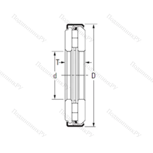 Подшипник игольчатый упорный ARZ 14 30 61