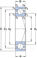 Подшипник 7040 CD/HCP 4A в Астрахани