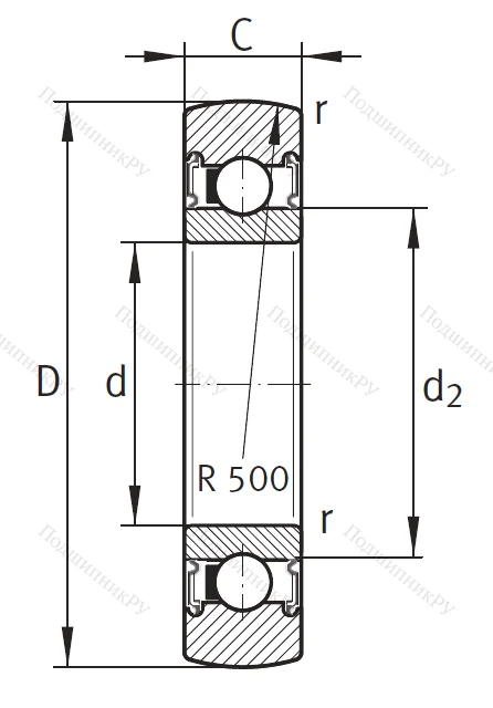 Подшипник LR 200 2RSR