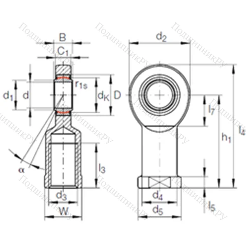 Подшипник скольжения сферический