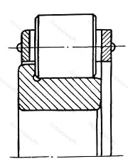 Модификация подшипника 752412Л1 размер 60x127x28,5
